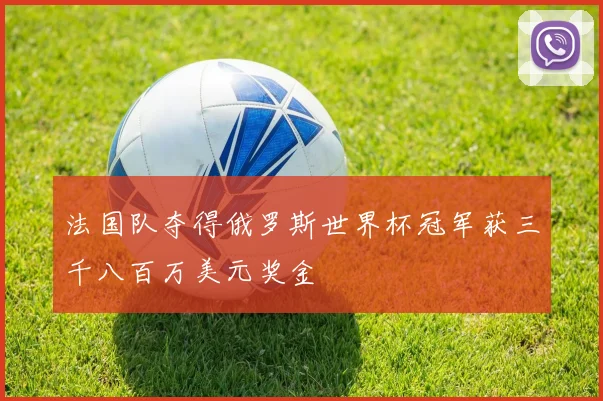 法国队夺得俄罗斯世界杯冠军获三千八百万美元奖金